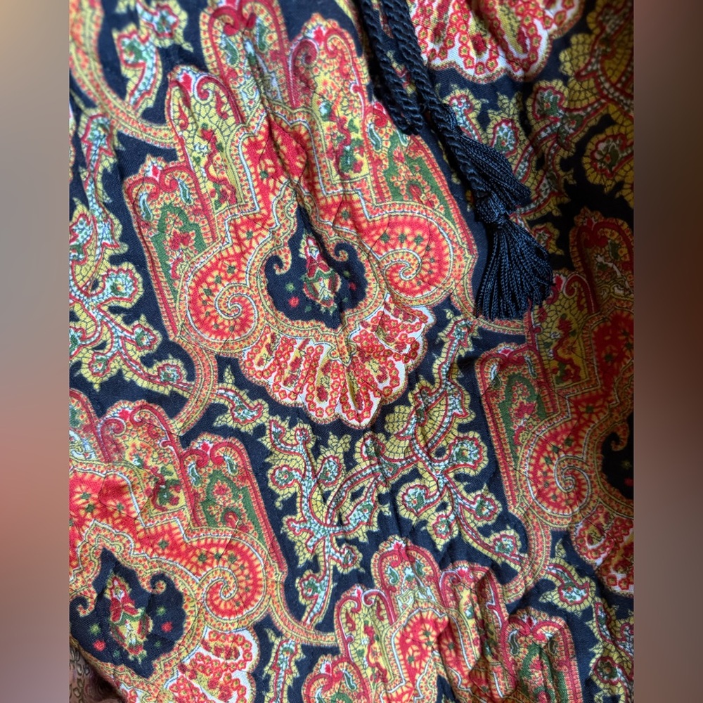 Vintage 70’s Paisley Corset Maxi Dress - Picture 6 of 10